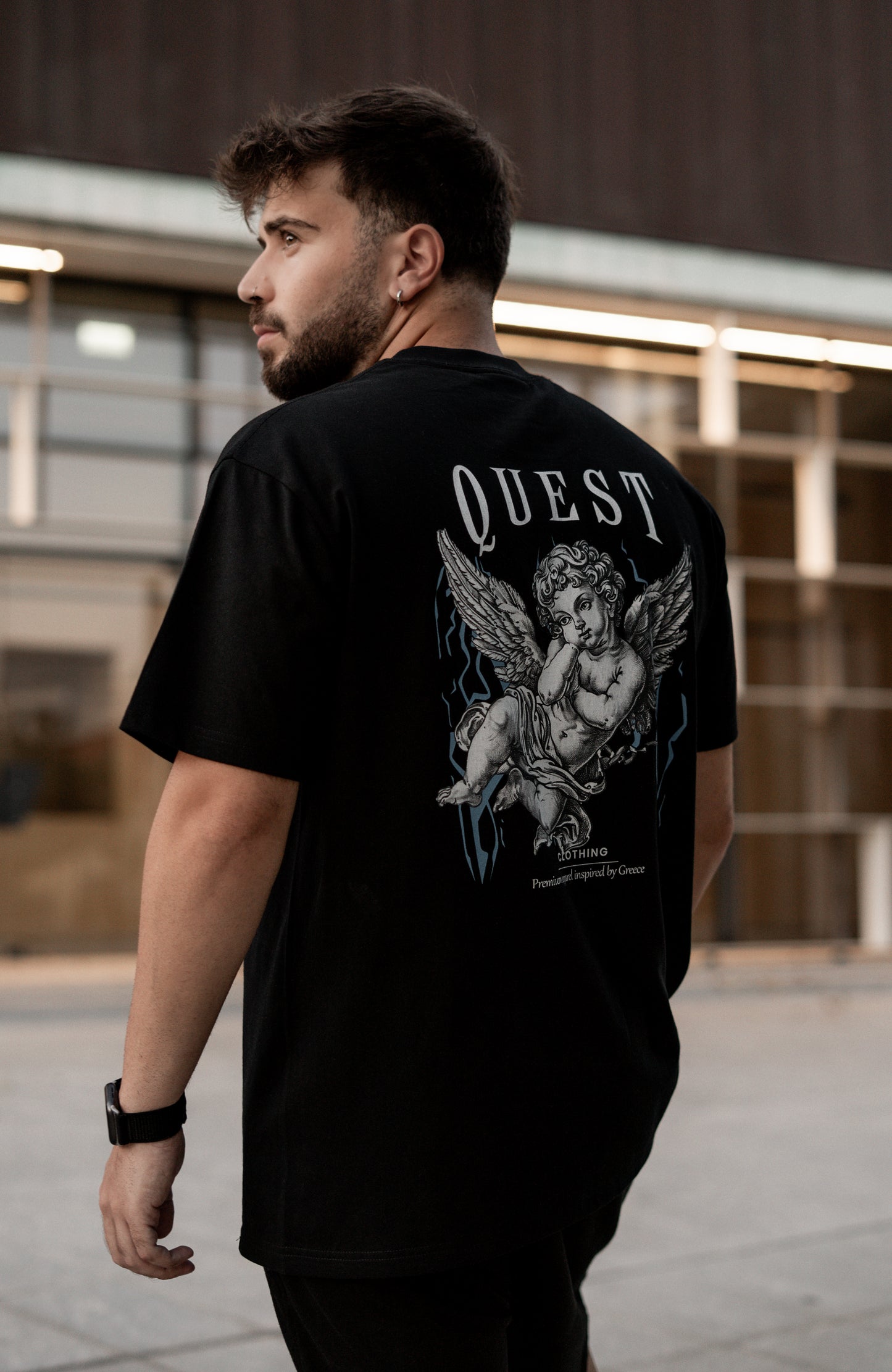 Cupid Graphic T-Shirt Black β Quest Clothing