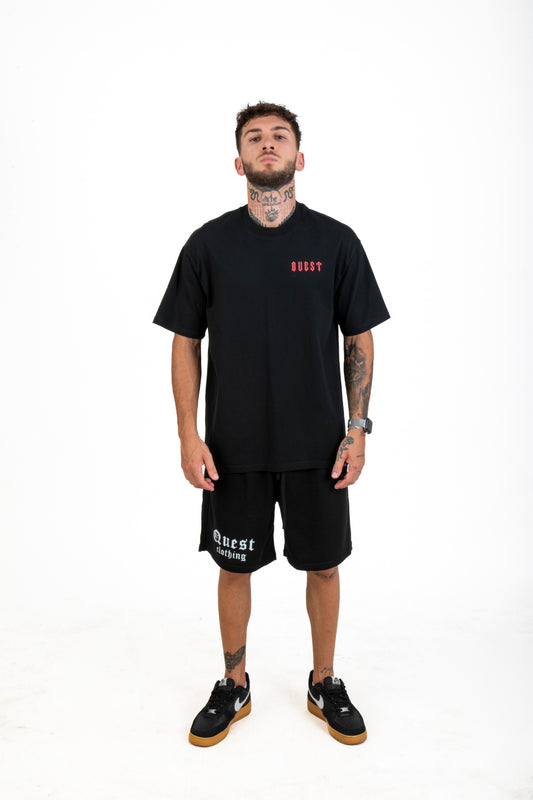 Statue Graphic Black T-Shirt – Quest Clothing