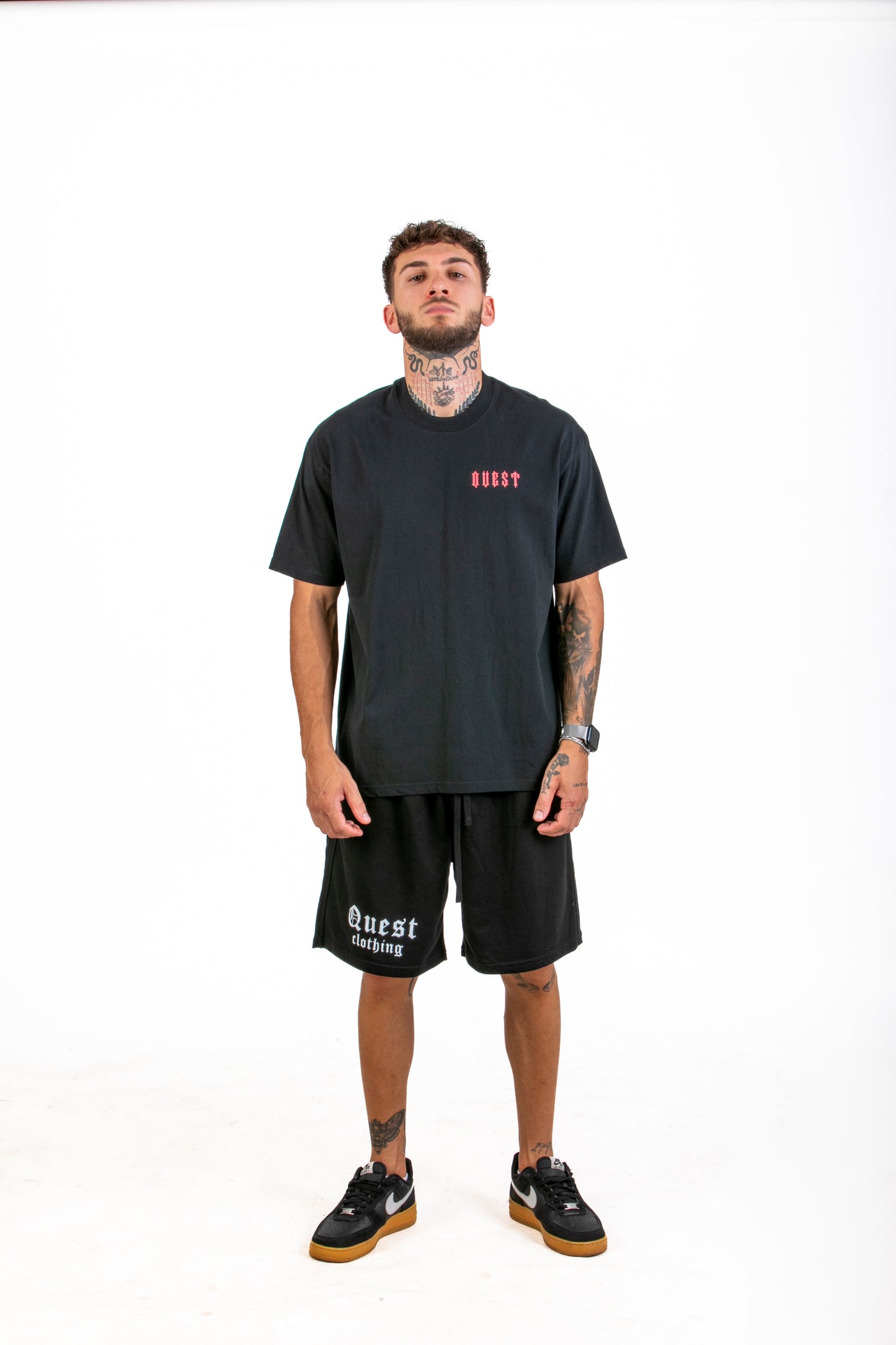 Hip Hop Bear Graphic Black T-Shirt β Quest Clothing