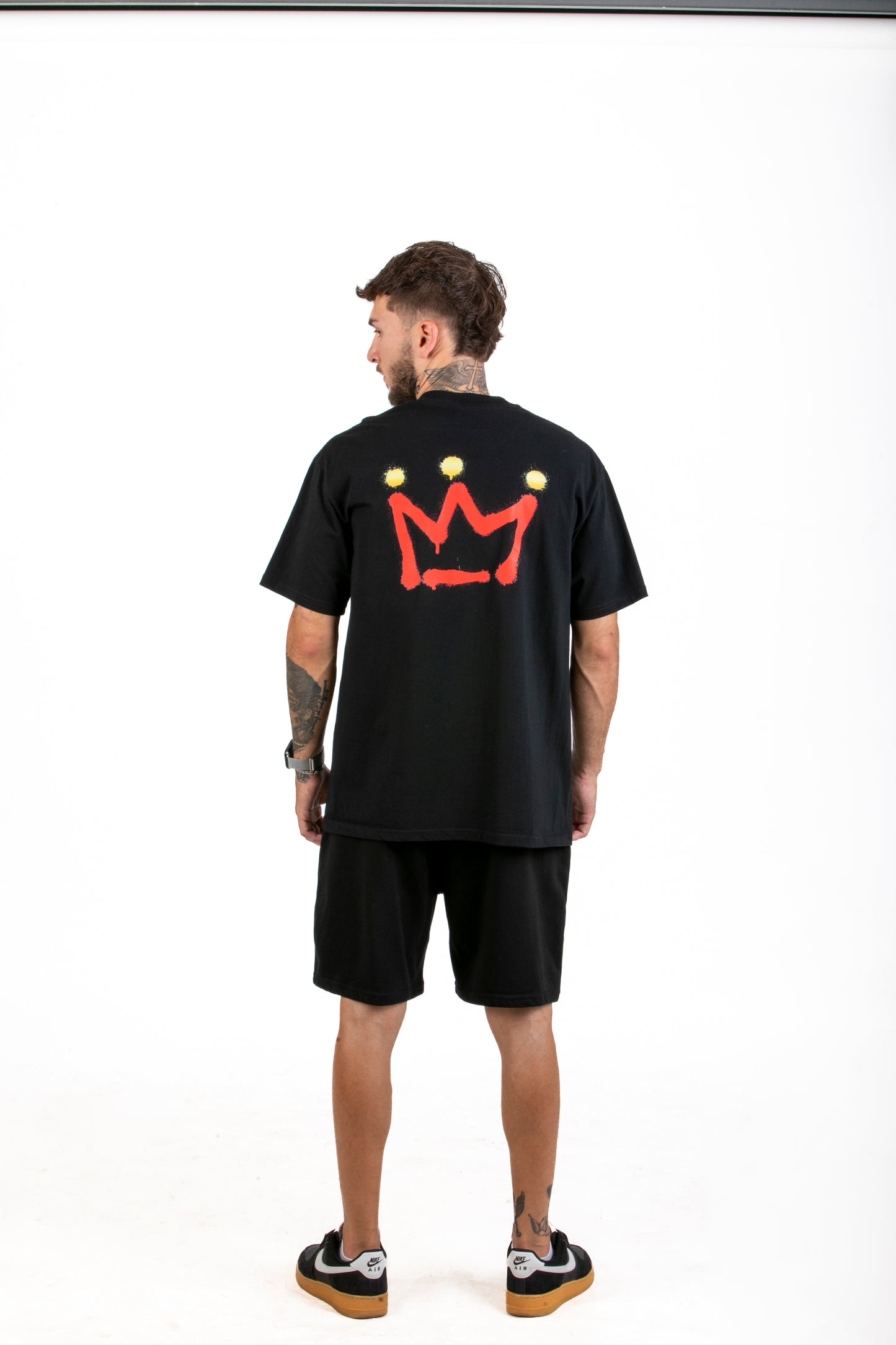 Crown and Star Graphic Black T-Shirt β Quest Clothing