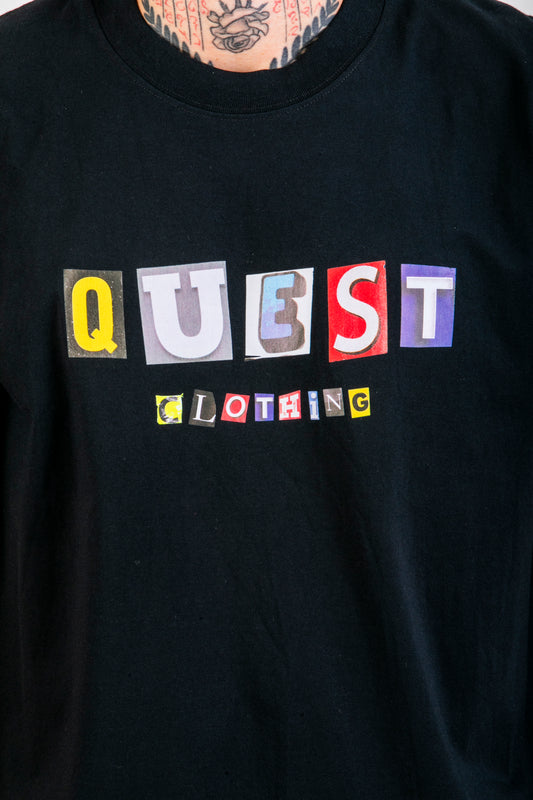 Ransom Letters Graphic White T-Shirt – Quest Clothing