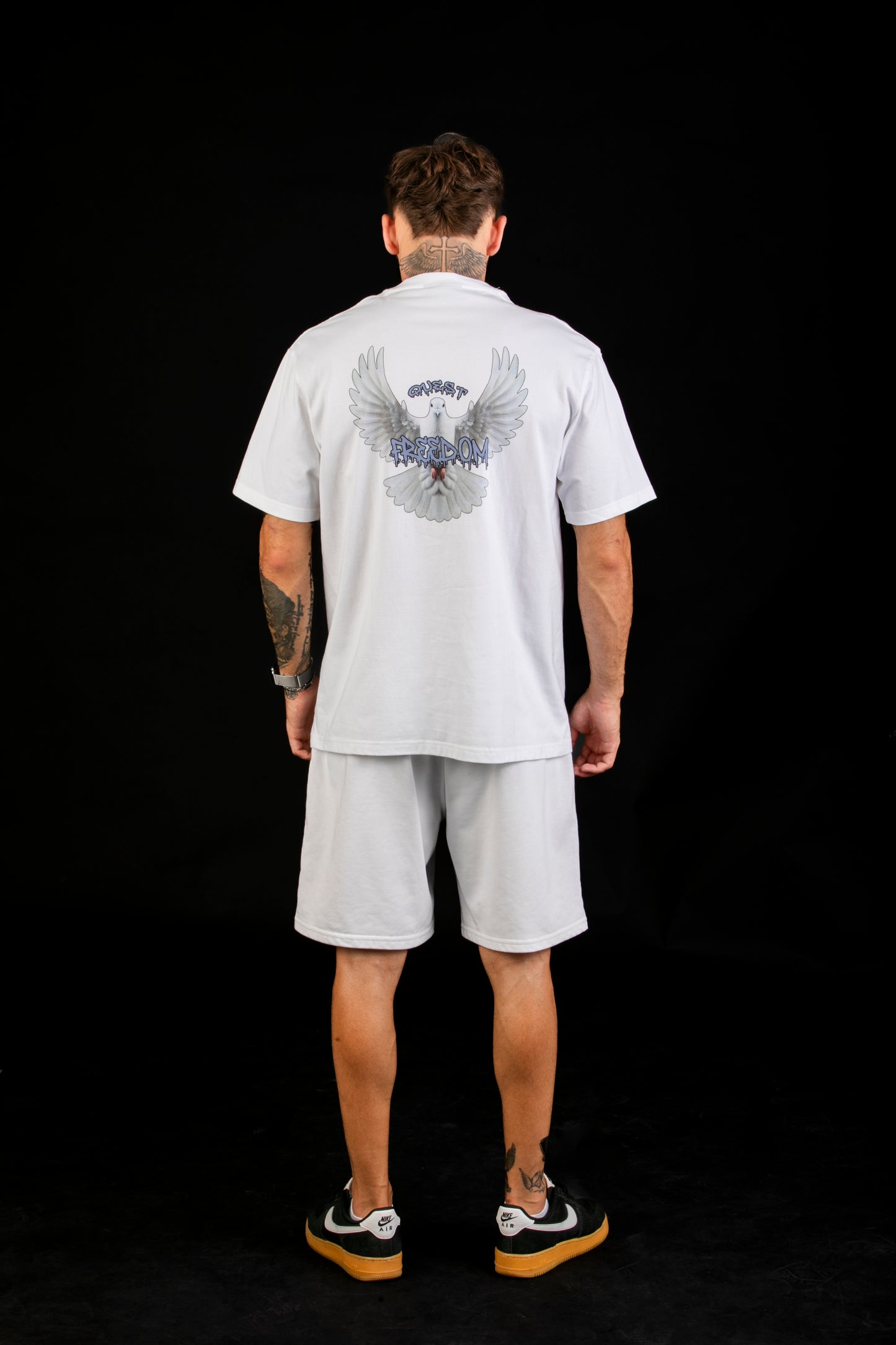Freedom Bird Graphic White T-Shirt β Quest Clothing