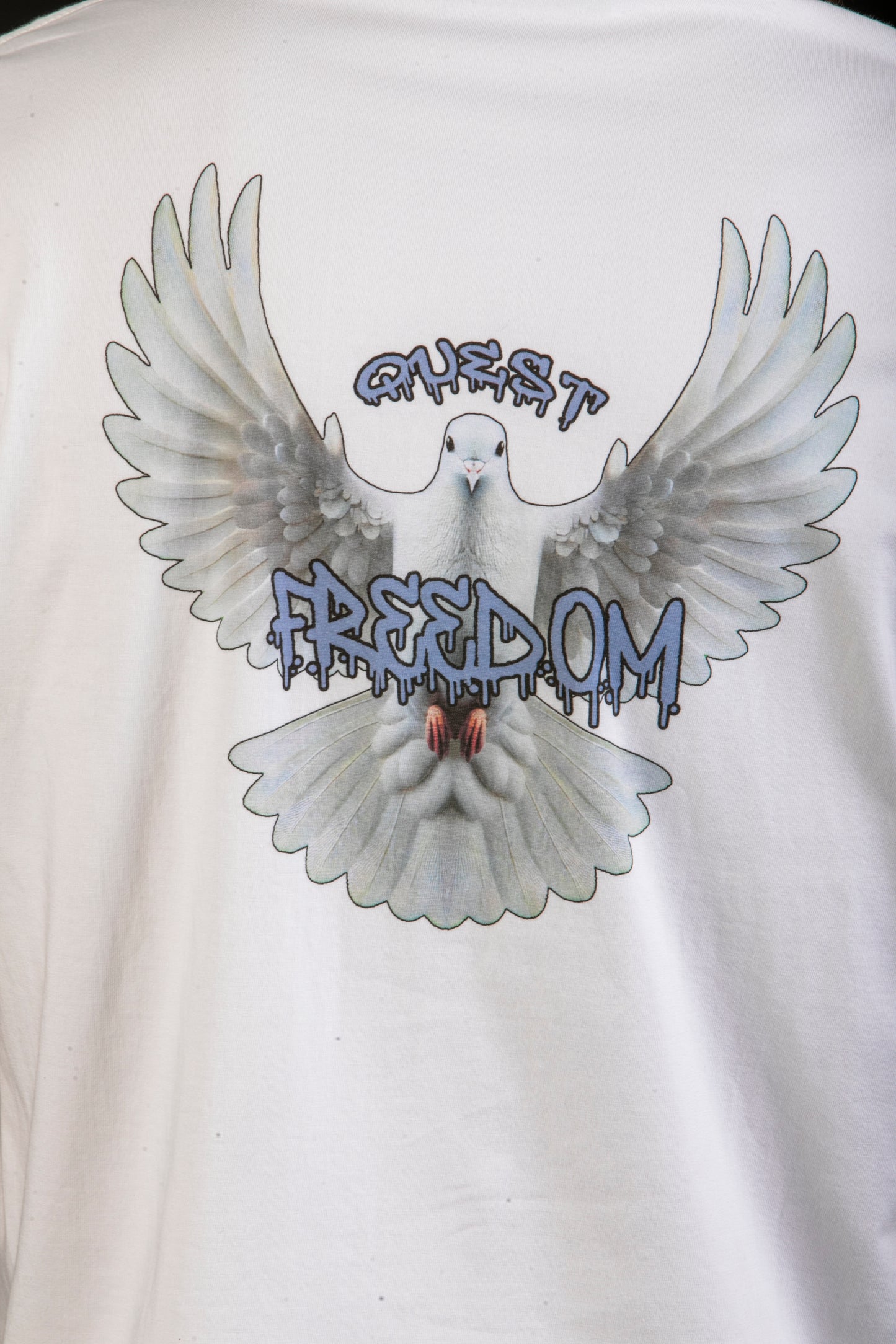Freedom Bird Graphic White T-Shirt β Quest Clothing