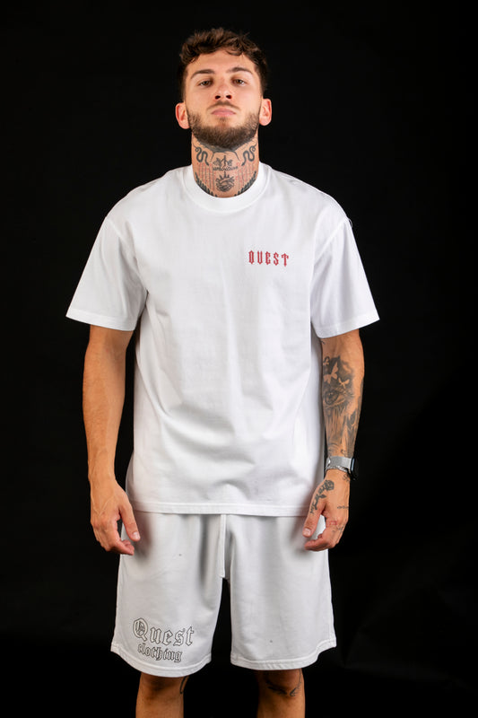 Statue Graphic White T-Shirt – Quest Clothing