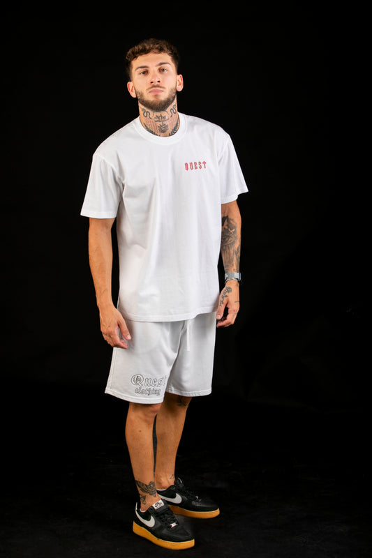 Hip Hop Bear Graphic White T-Shirt – Quest Clothing