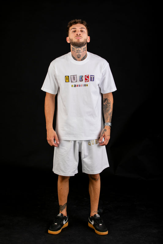 Ransom Letters Graphic White T-Shirt – Quest Clothing