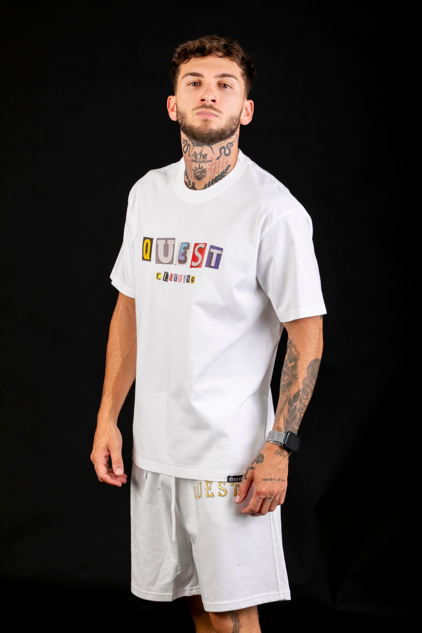 Ransom Letters Graphic White T-Shirt β Quest Clothing