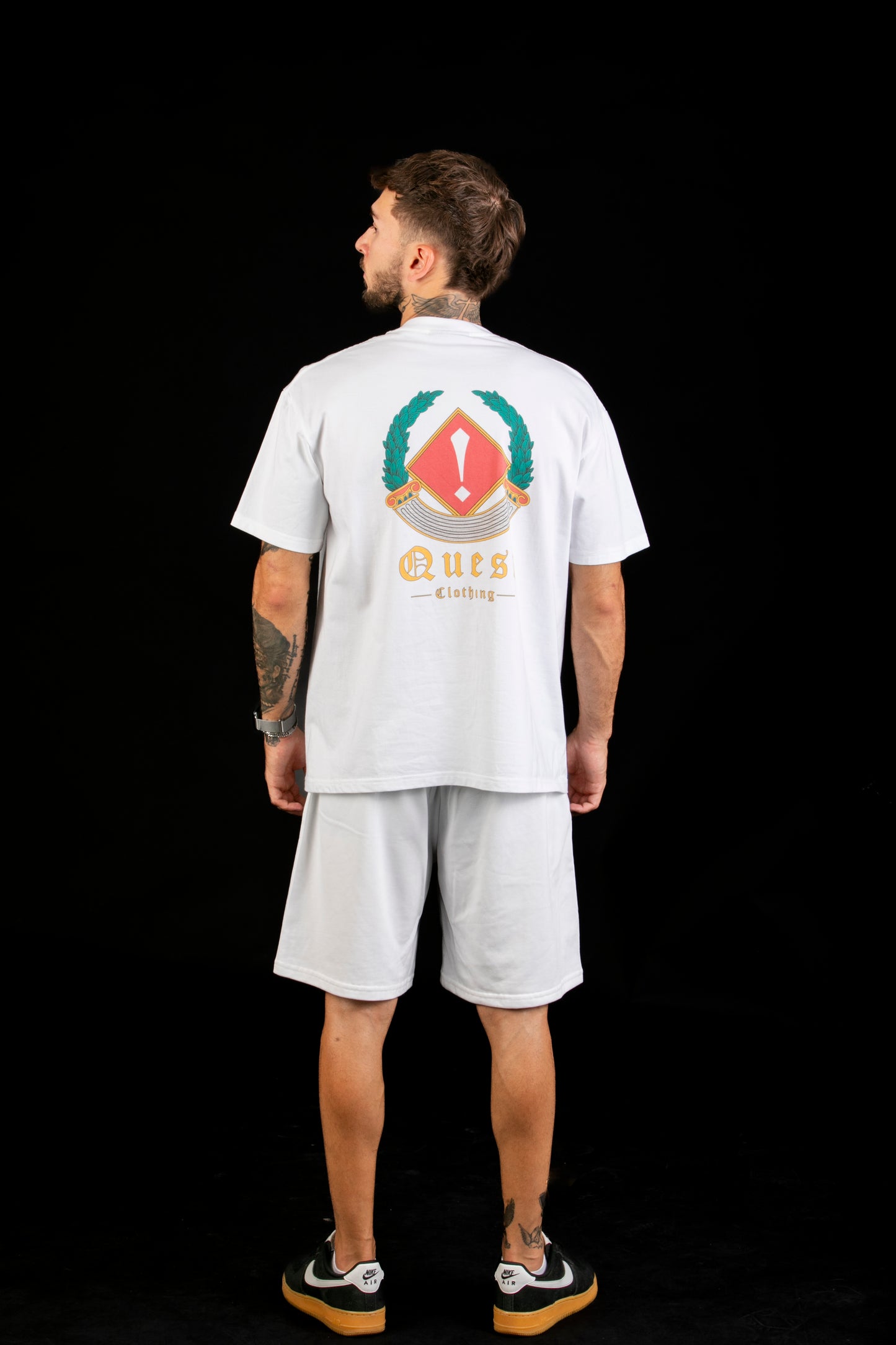 Greek Culture Symbol Graphic White T-Shirt β Quest Clothing