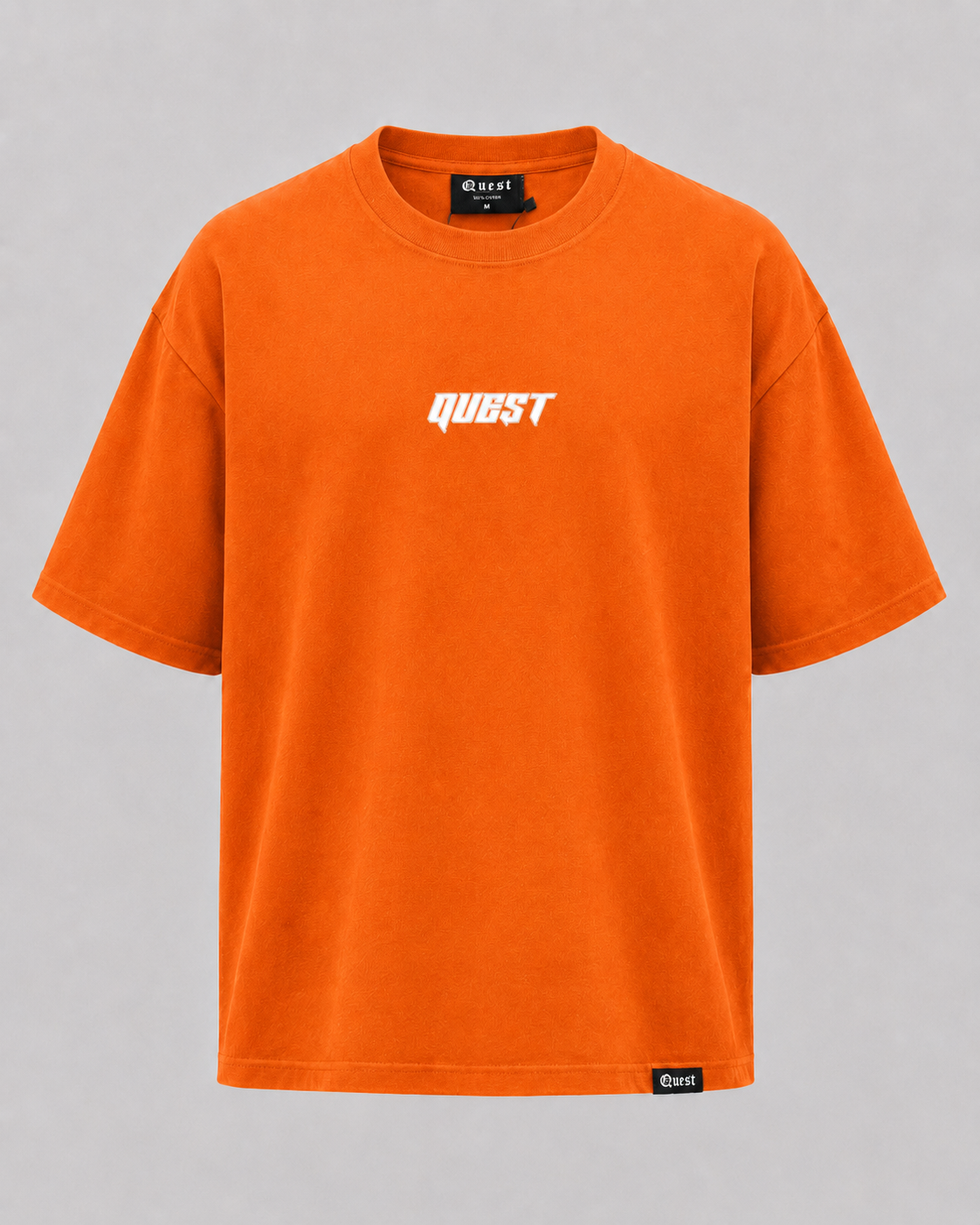 QUEST Logo Oversized T-Shirt - Orange