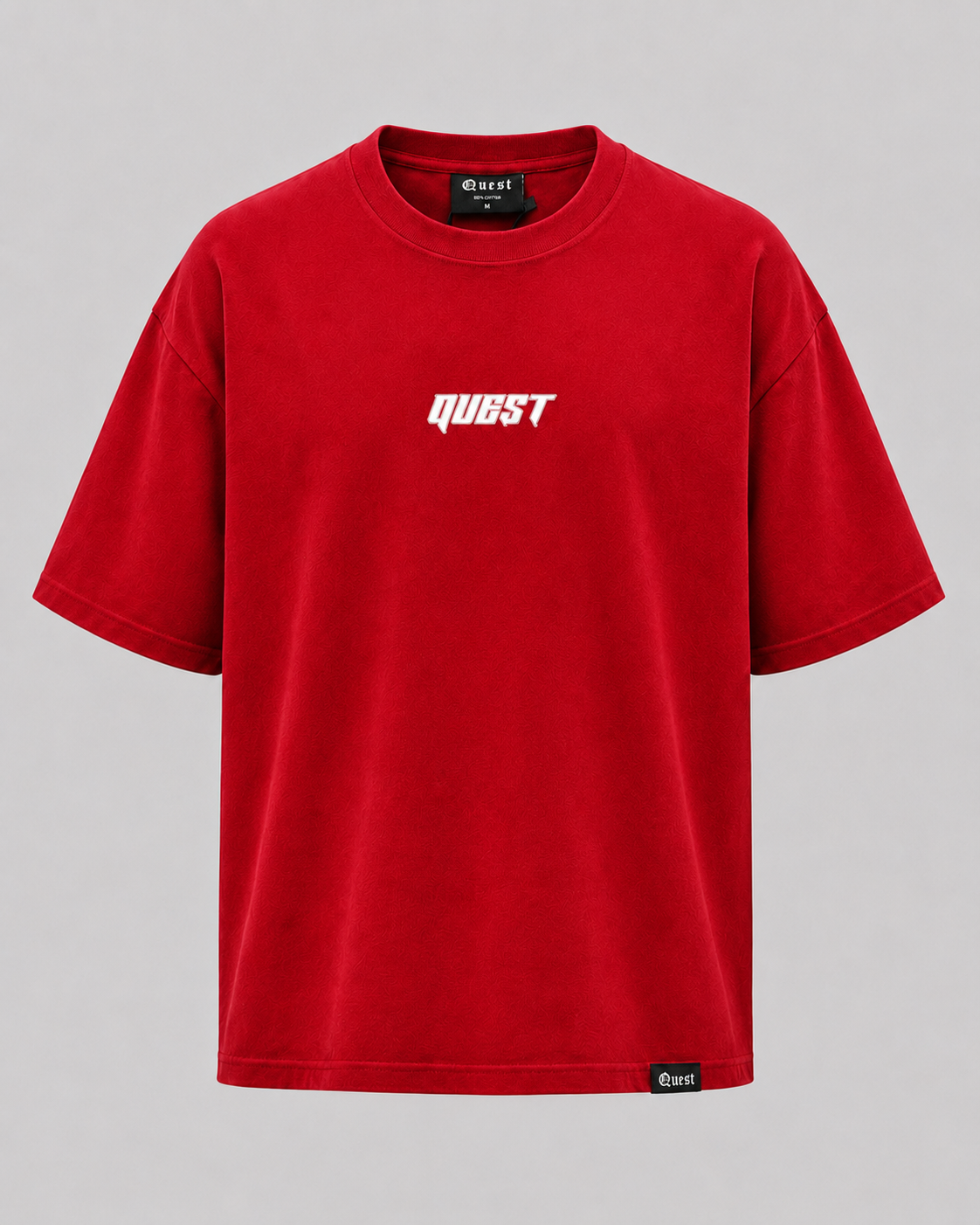 QUEST Logo Oversized T-Shirt - Red