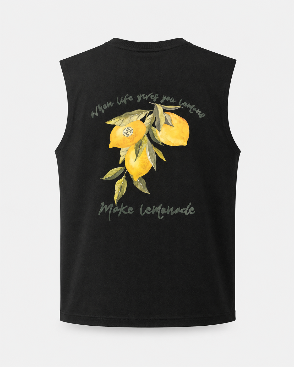 LEMONS Summer Tank Top - Black