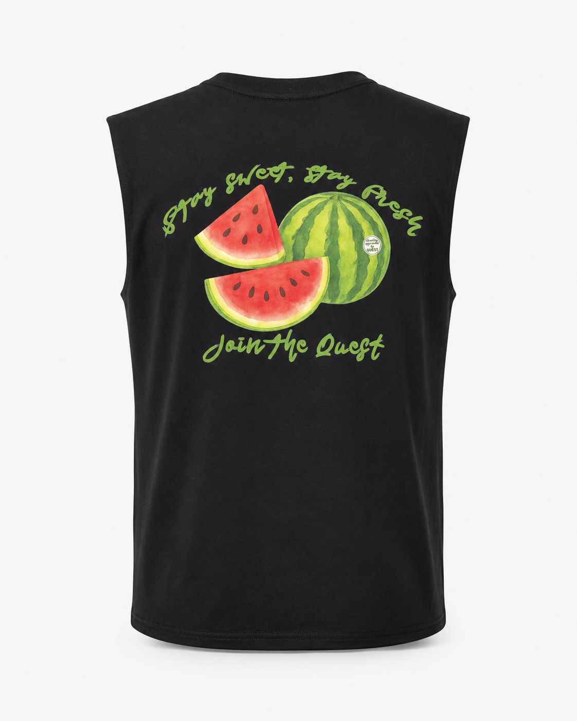 WATERMELON Summer Tank Top - Black