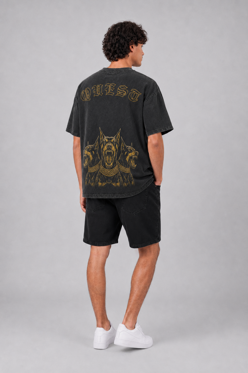 GRDOB Premium Oversized T-Shirt - Washed Black