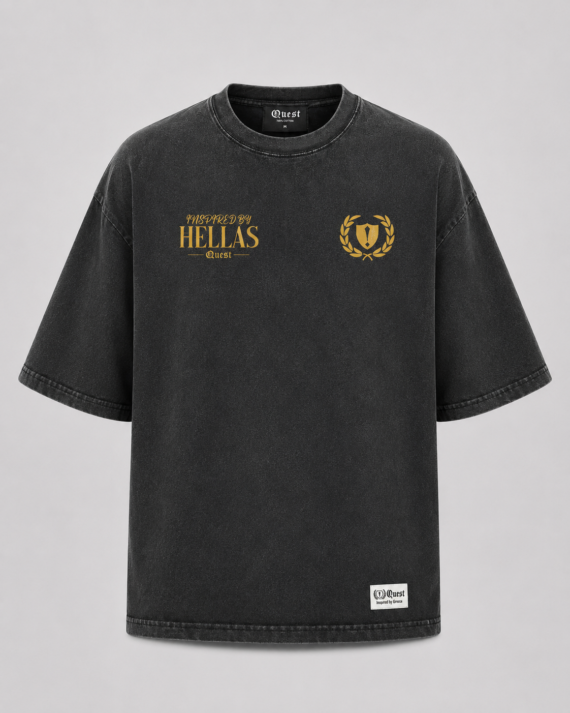 GRDOB Premium Oversized T-Shirt - Washed Black