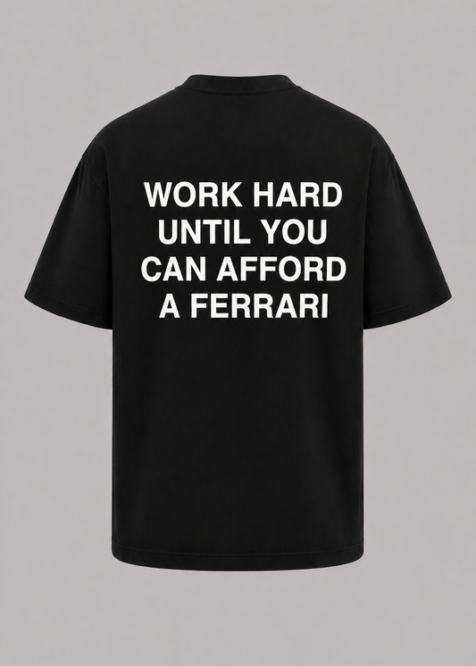 FERRARI Oversized T-Shirt - Black
