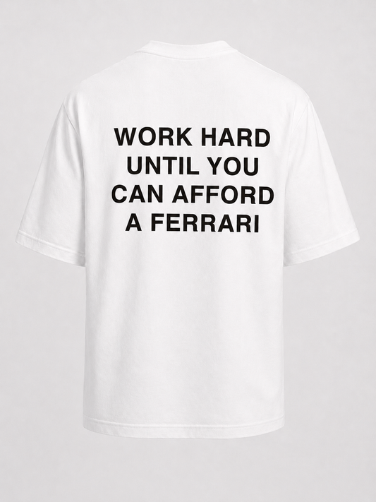 FERRARI Oversized T-Shirt - White