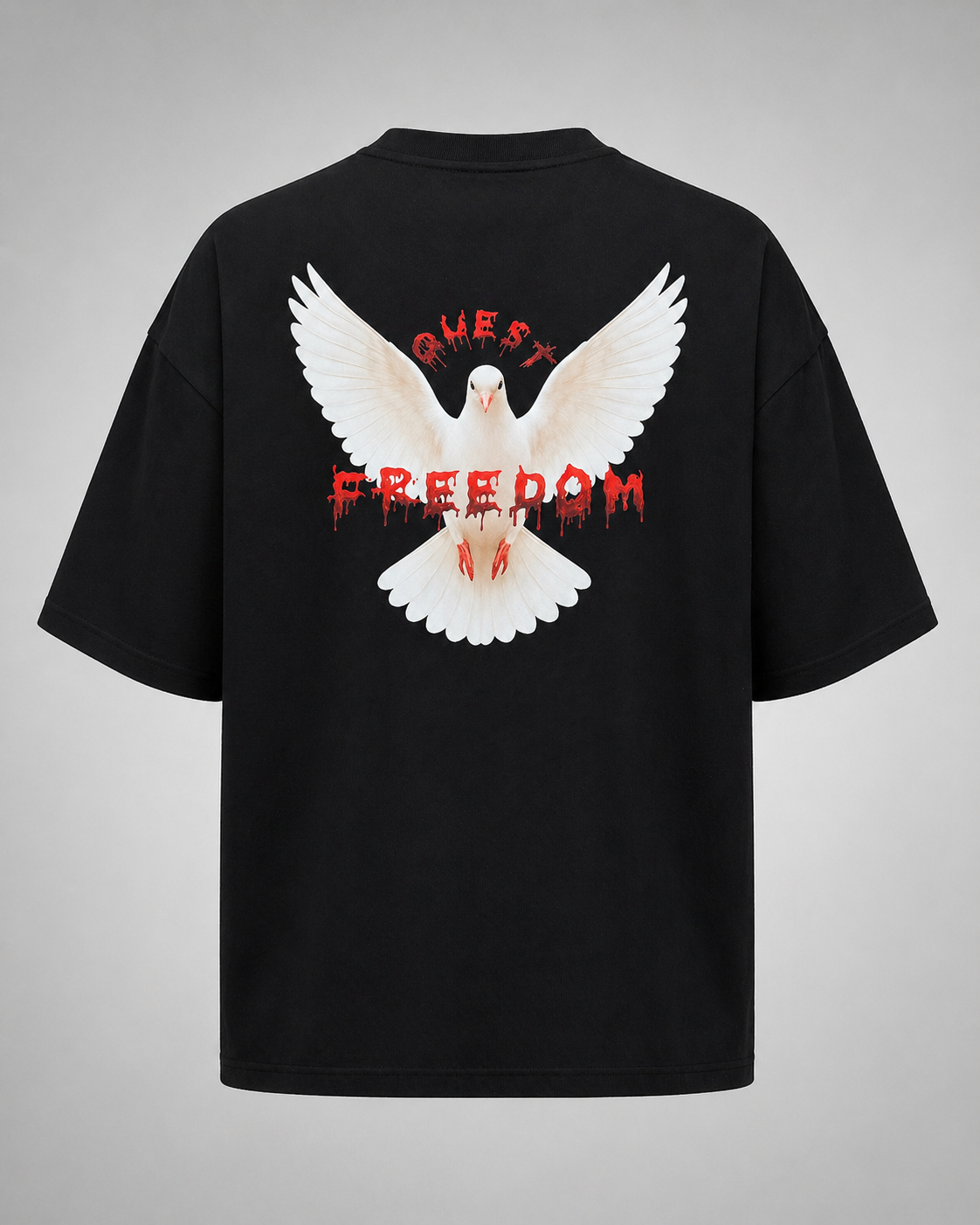 FREEDOM Oversized T-Shirt - Black