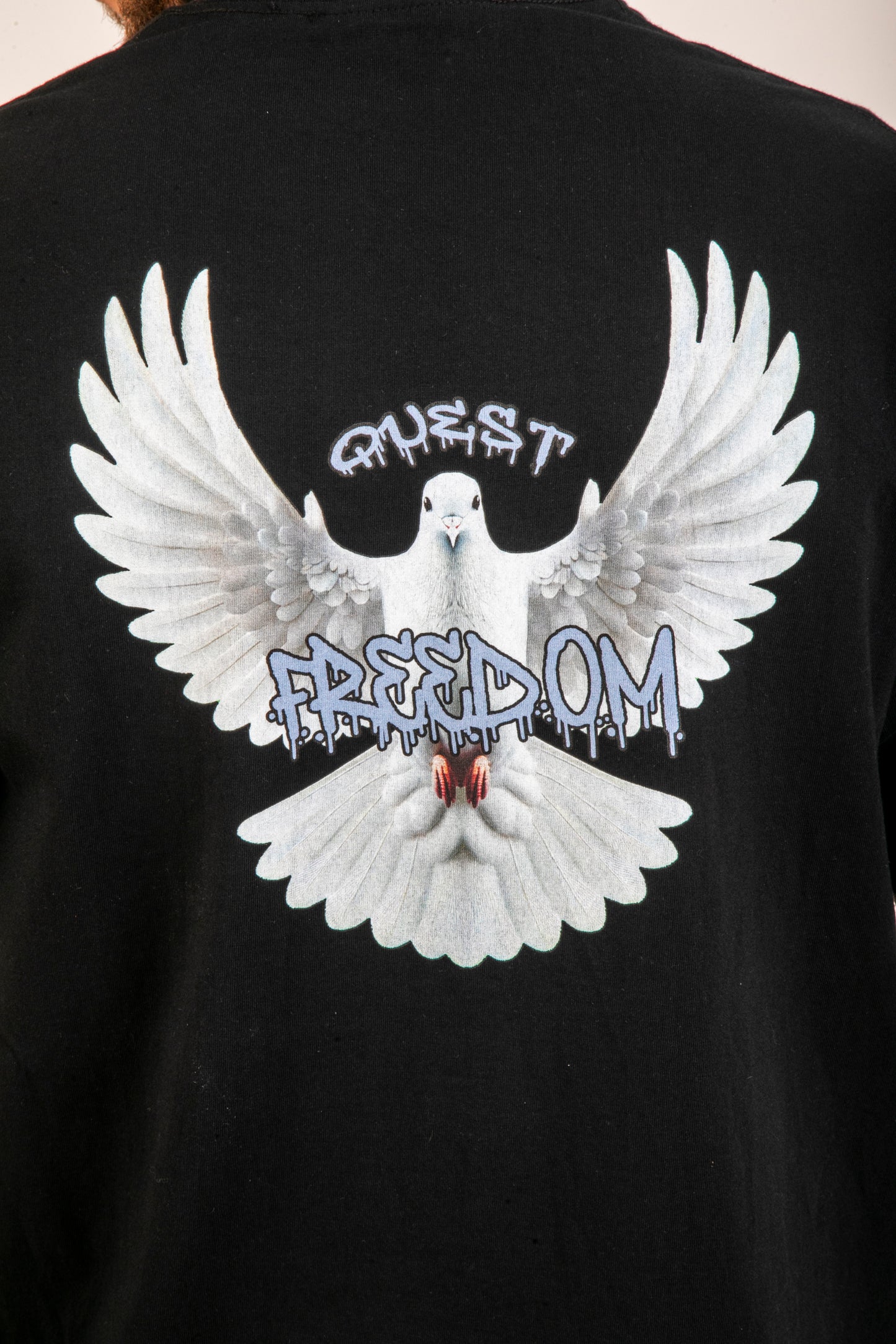 Freedom Bird Graphic Black T-Shirt – Quest Clothing