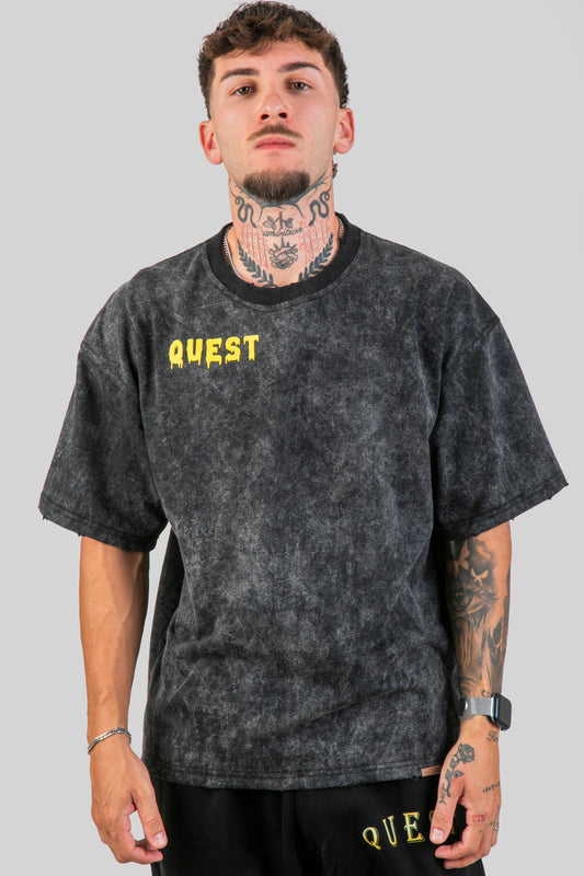 Freedom Oversized Graphic T-Shirt – Washed Black