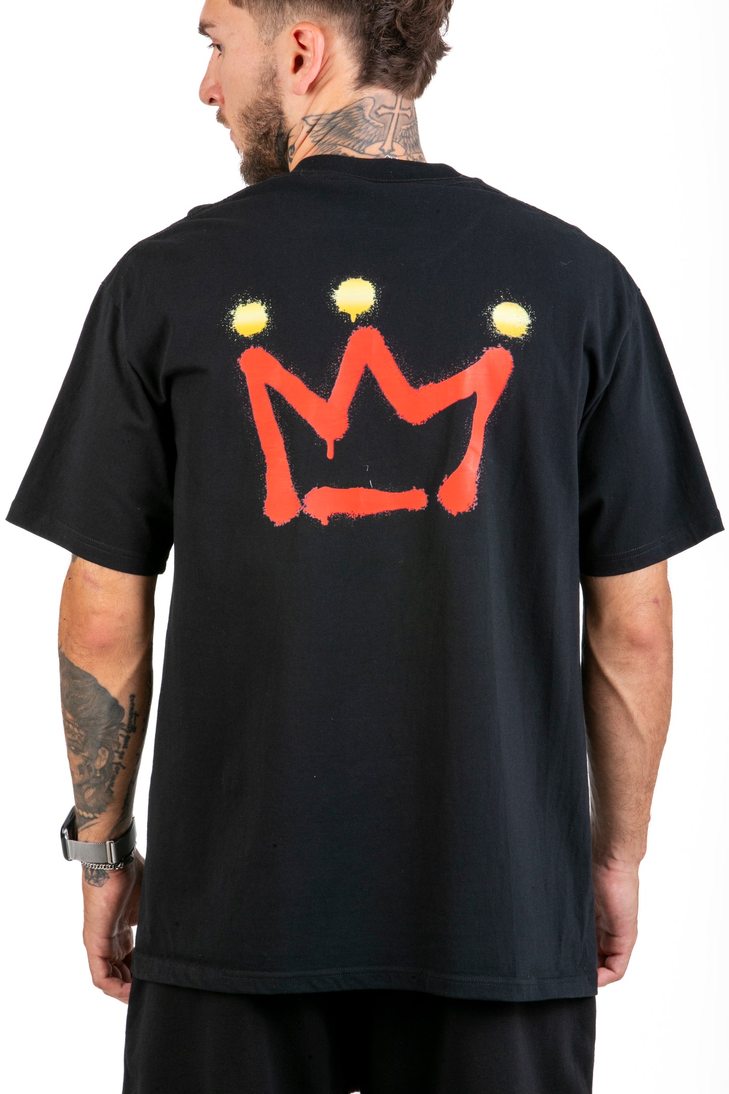 Crown and Star Graphic Black T-Shirt – Quest Clothing