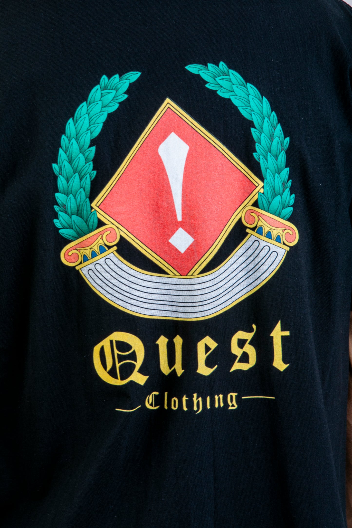 Greek Culture Symbol Graphic Black T-Shirt – Quest Clothing