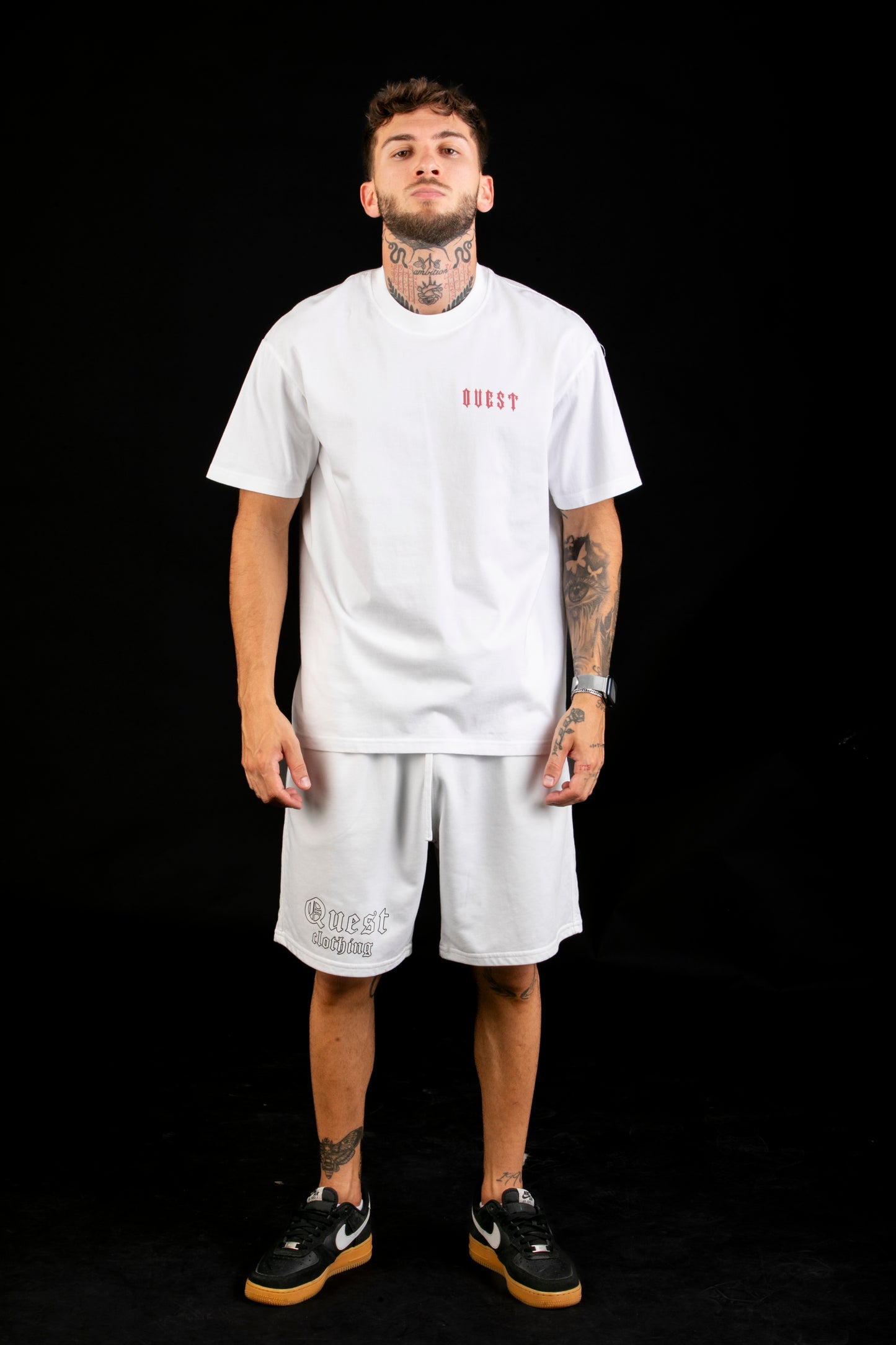 Statue Graphic White T-Shirt – Quest Clothing