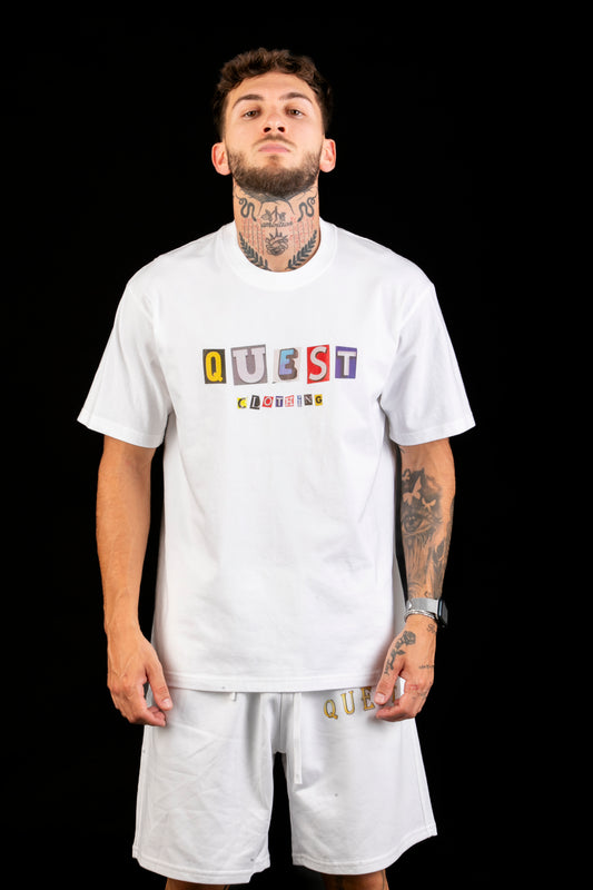 Ransom Letters Graphic White T-Shirt – Quest Clothing