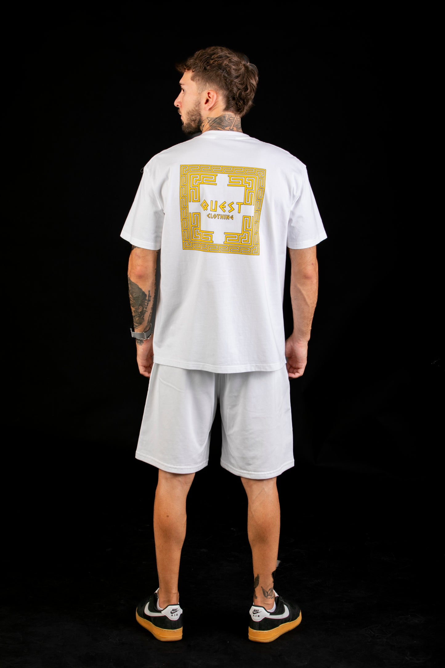 Greek Gammadion White T-Shirt – Quest Clothing