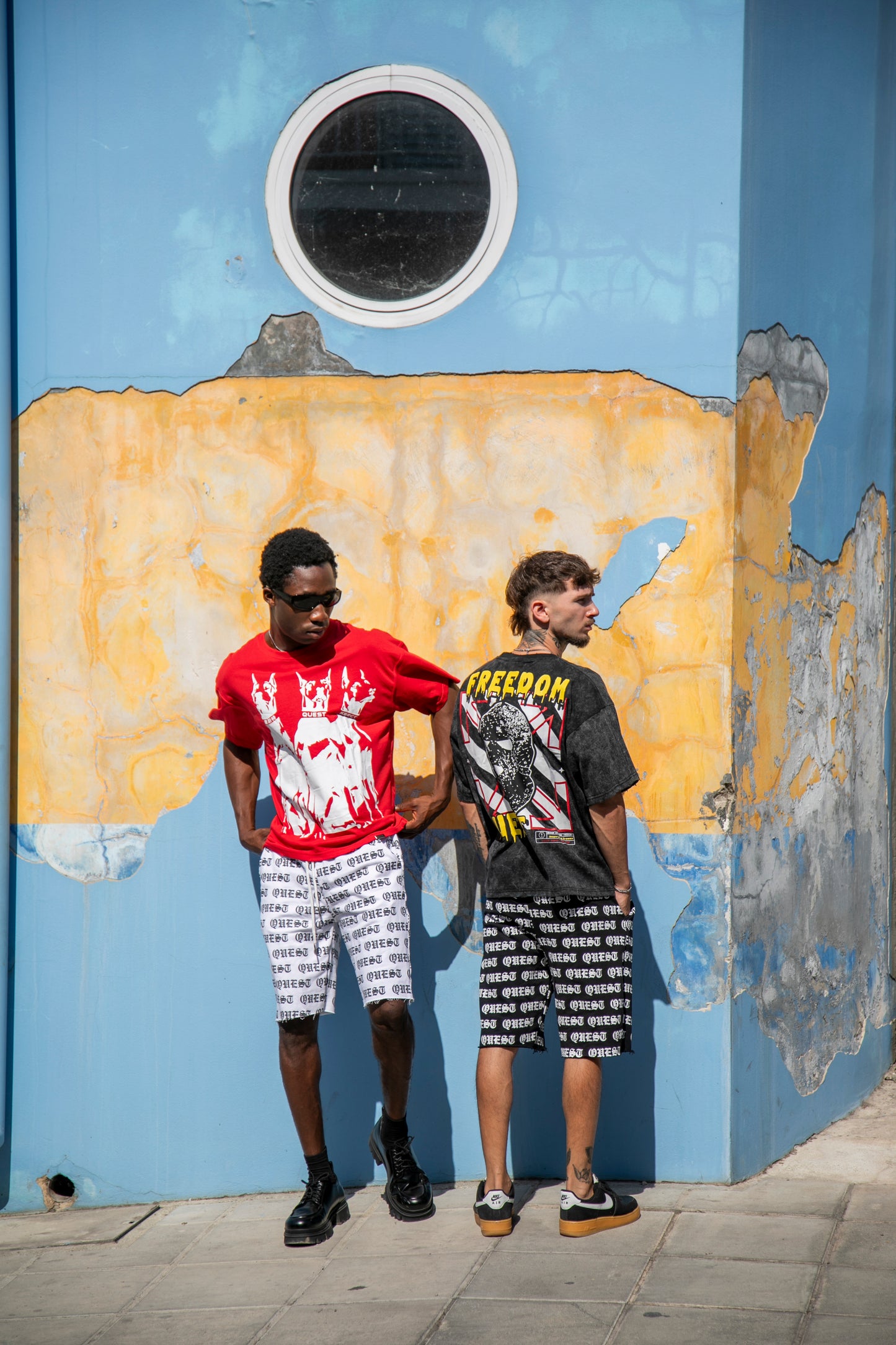 Freedom Oversized Graphic T-Shirt – Washed Black