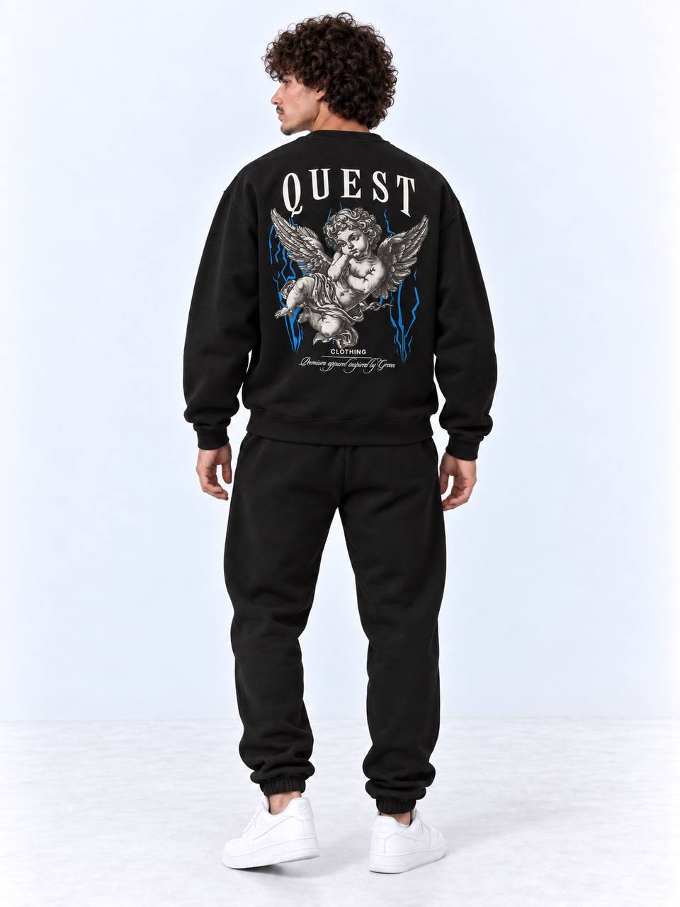 CUPID Oversized Sweatshirt – Black