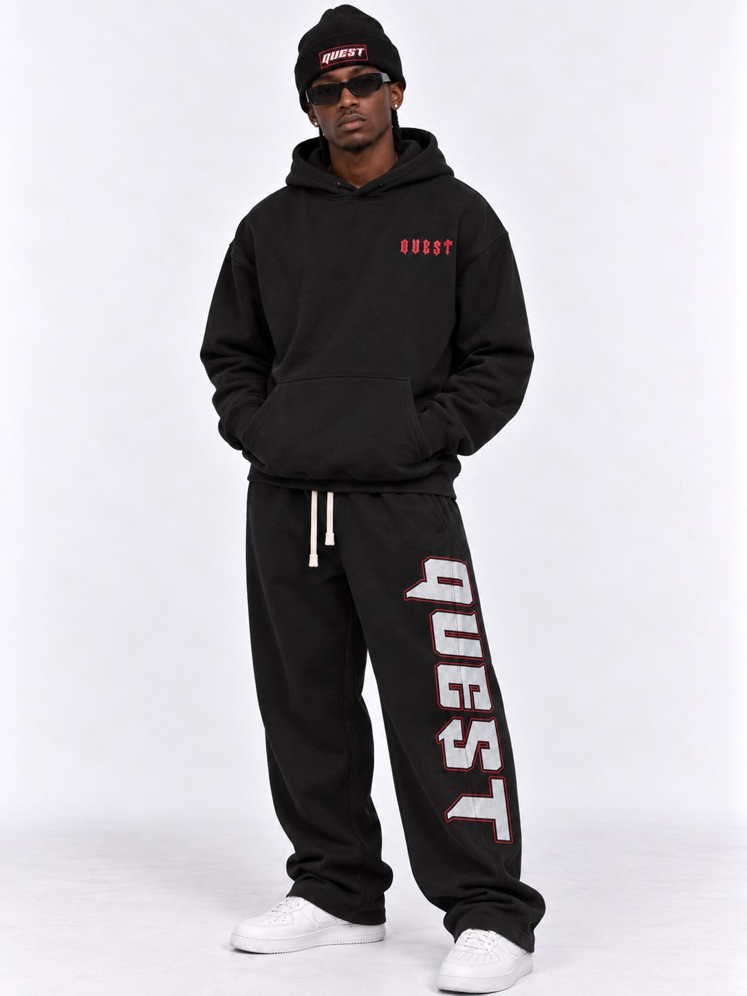 DAVID Oversized Hoodie – Black