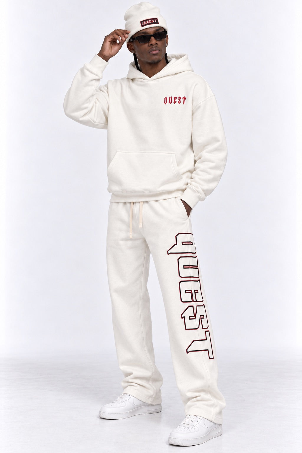 DAVID Oversized Hoodie – Off White