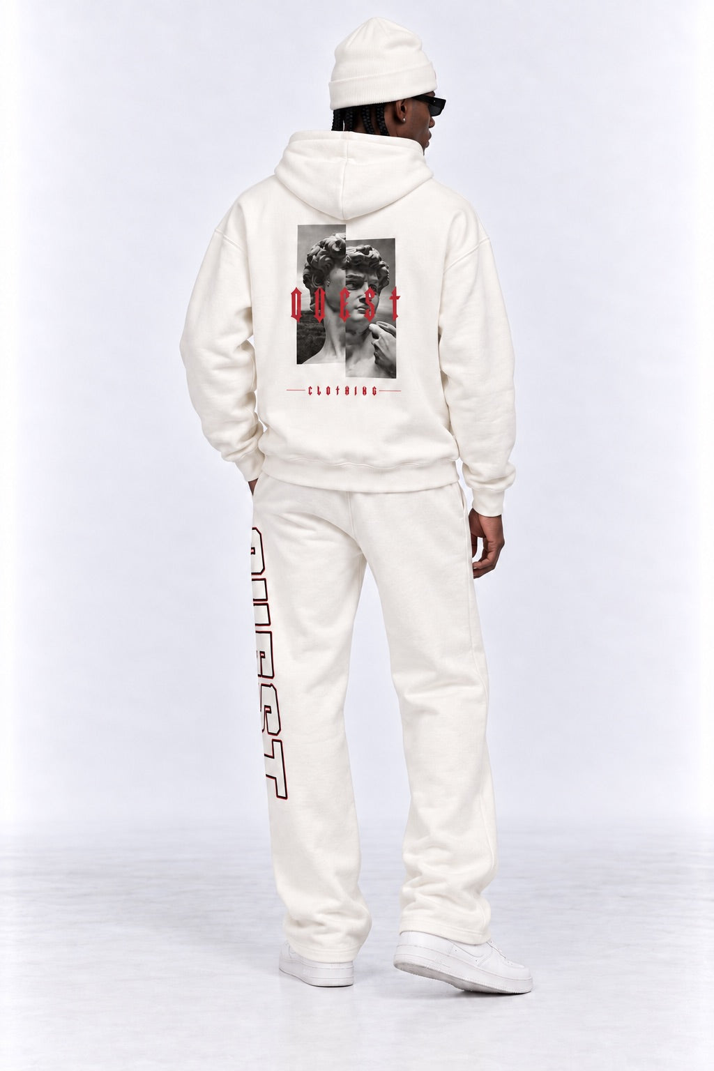 DAVID Oversized Hoodie – Off White