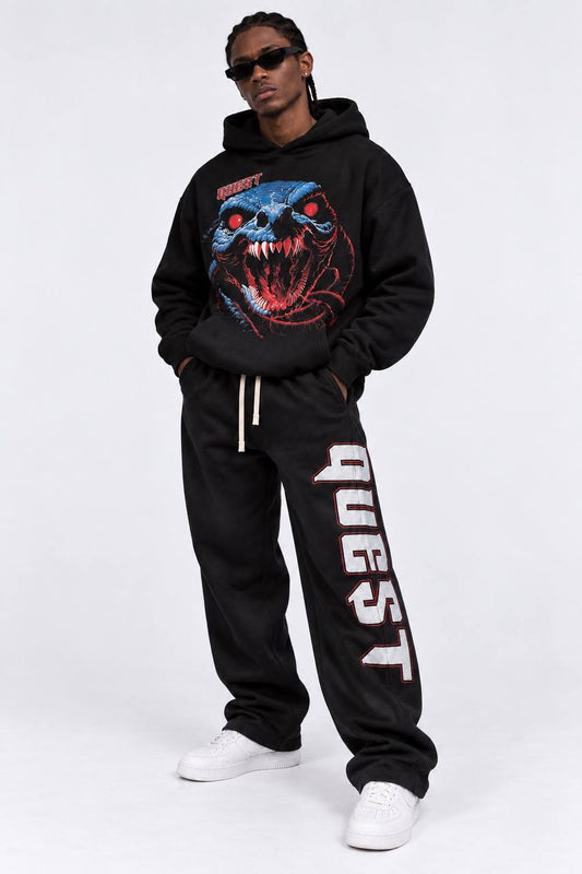 SRPT Oversized Hoodie – Black