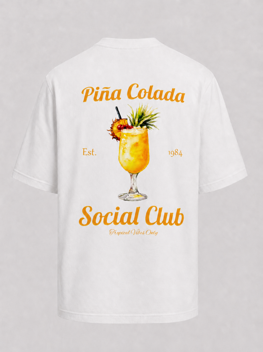 Pina Colada Oversized T-Shirt - White