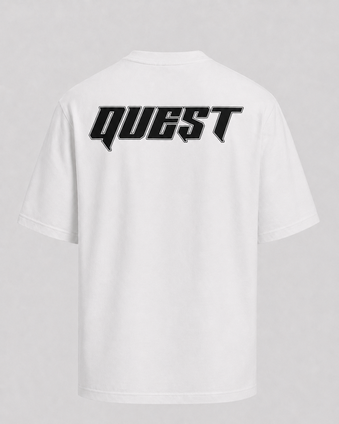 QUEST Logo Oversized T-Shirt - White