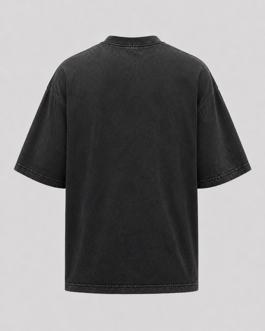 SRPT Premium Oversized T-Shirt - Washed Black