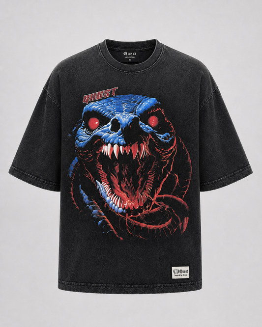 SRPT Premium Oversized T-Shirt - Washed Black
