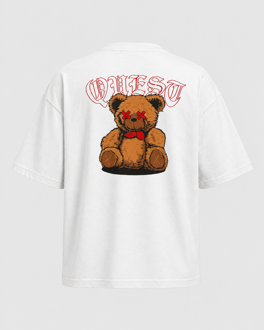 Teddy Bear Oversized T-Shirt - White