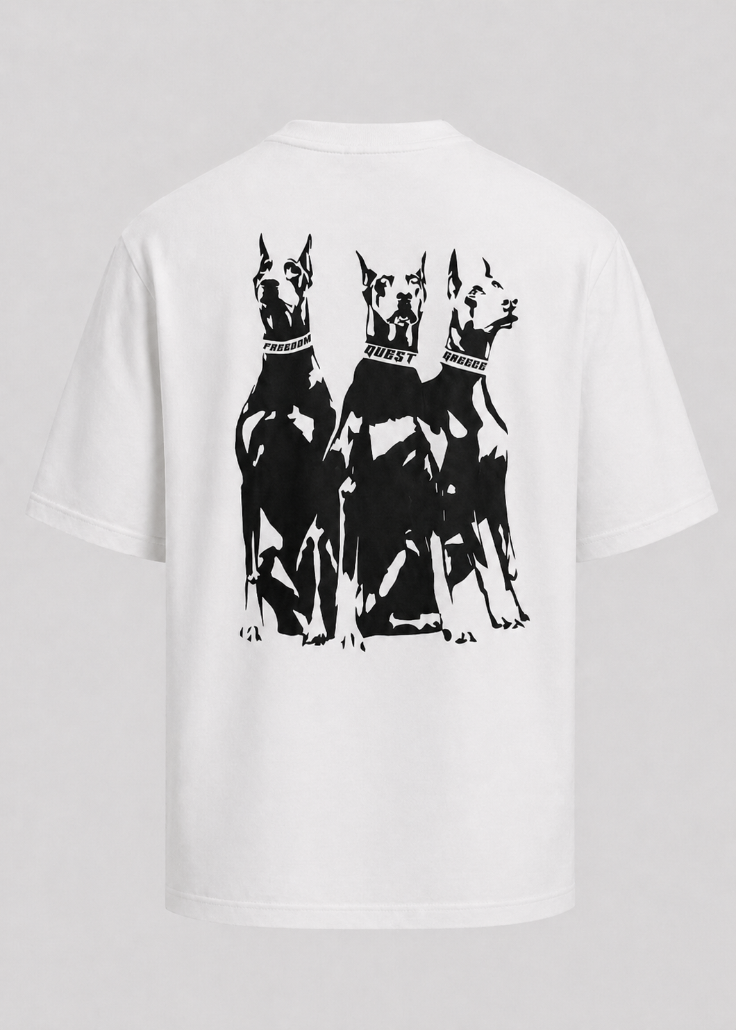 Doberman Oversized T-Shirt - White