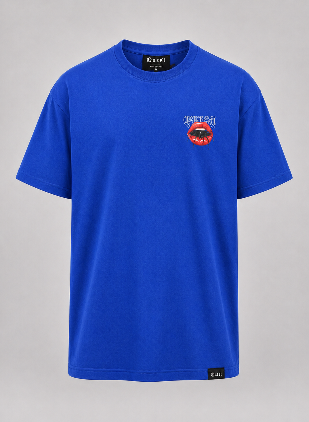 Spider Lips Oversized T-Shirt - Blue