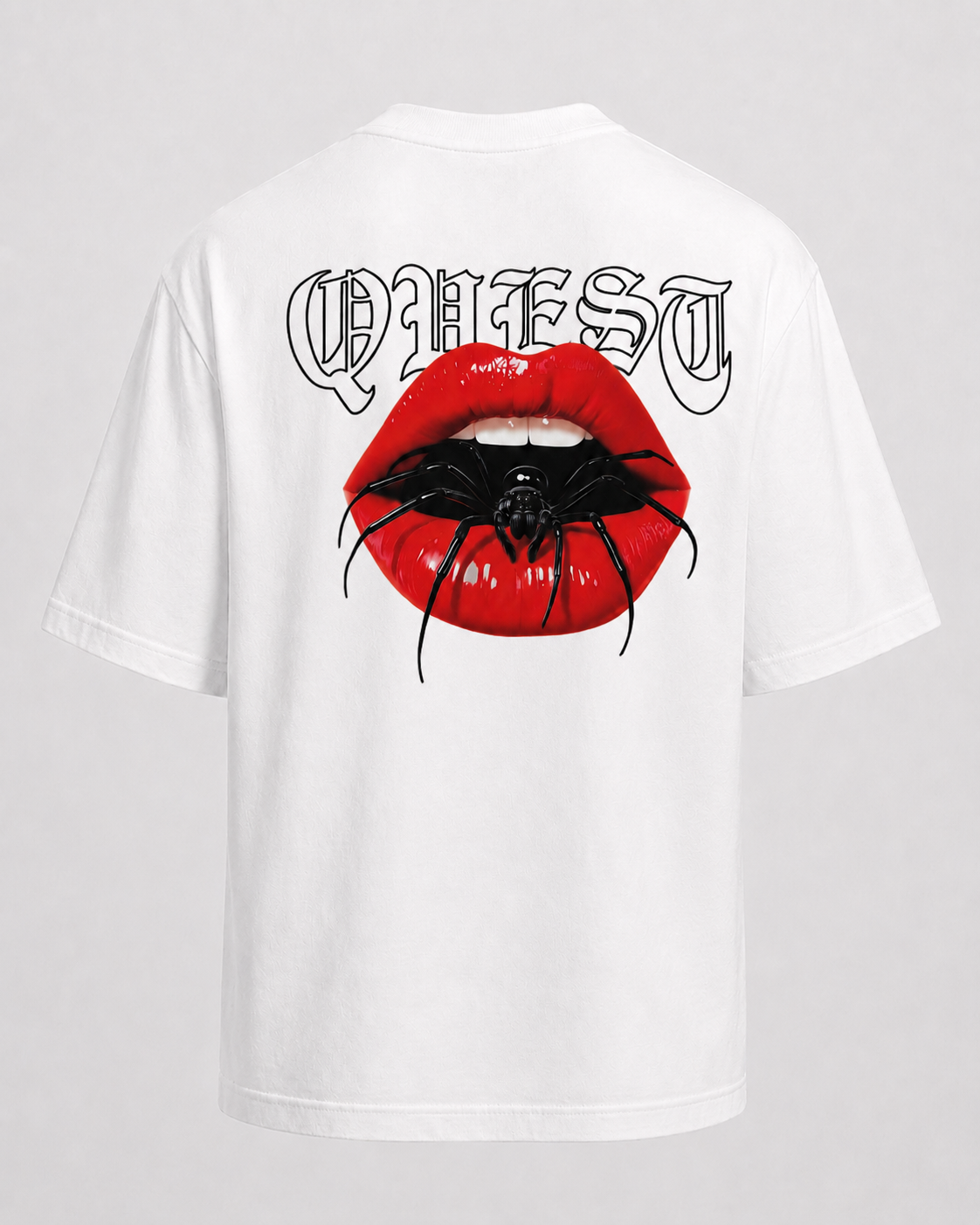 Spider Lips Oversized T-Shirt - White