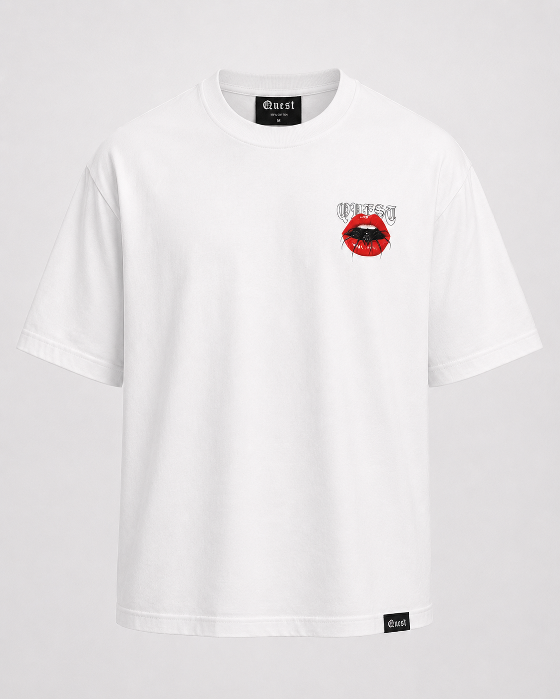 Spider Lips Oversized T-Shirt - White