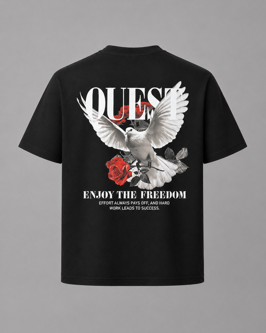 Peace Oversized T-Shirt - Black