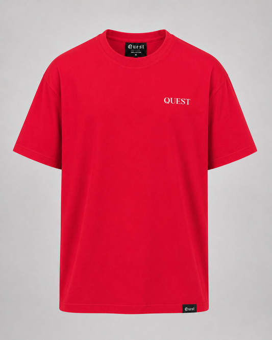 Peace Oversized T-Shirt - Red